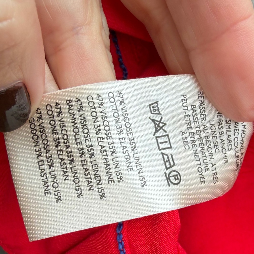 Maeve The Colette Pants Red Anthropologie Valentines Day Trousers - Picture 5 of 6